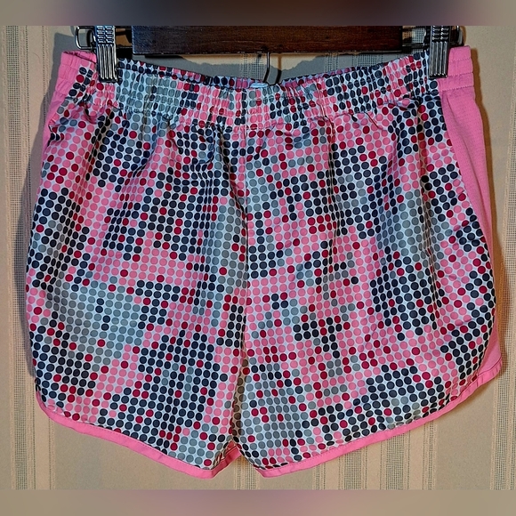 DANSKIN NOW Pink and Gray Athletic Shorts - Picture 2 of 6